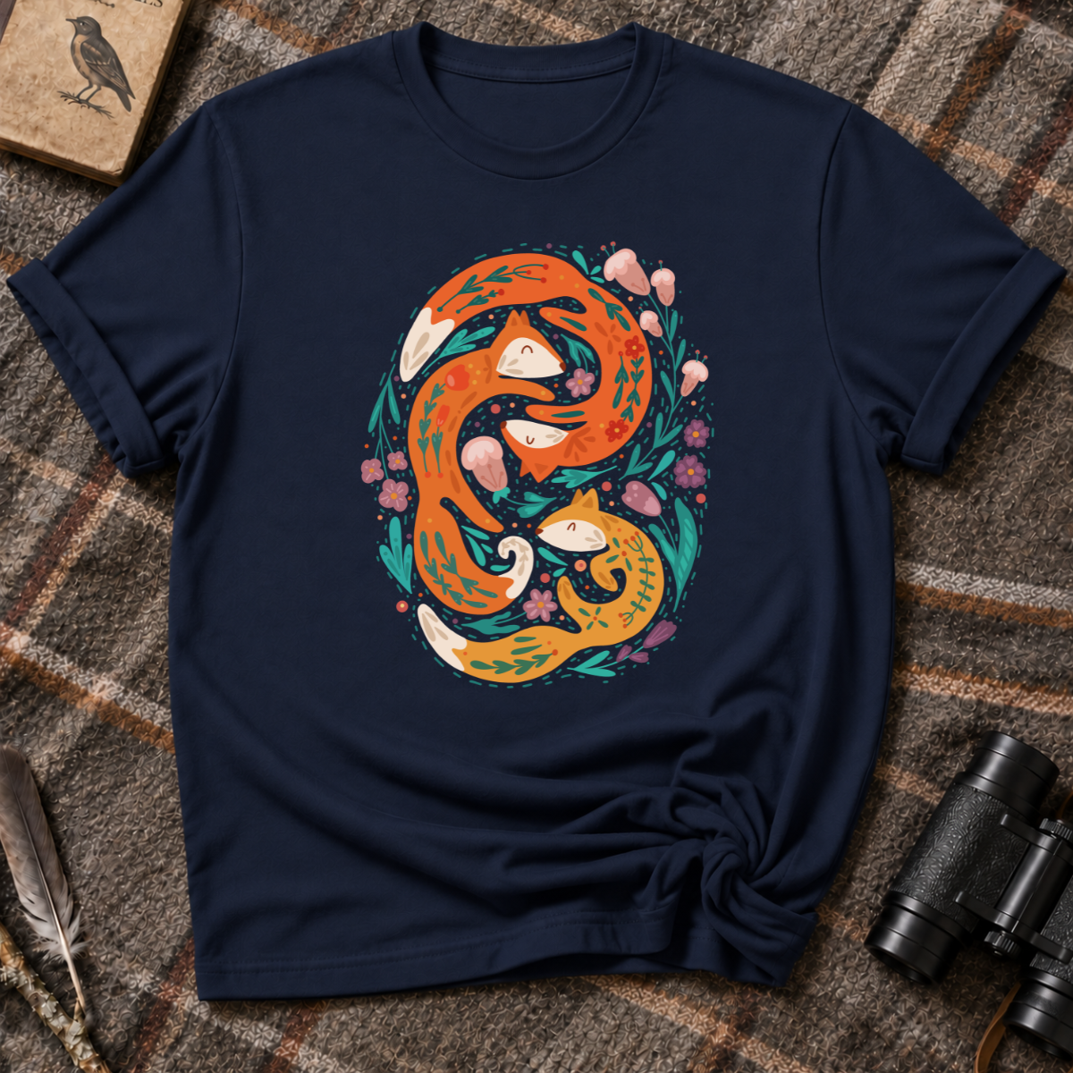 Foxes in Bloom T-Shirt