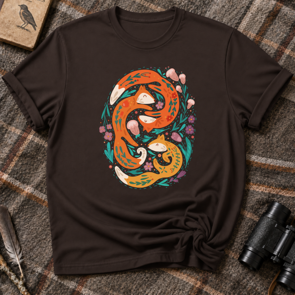 Foxes in Bloom T-Shirt