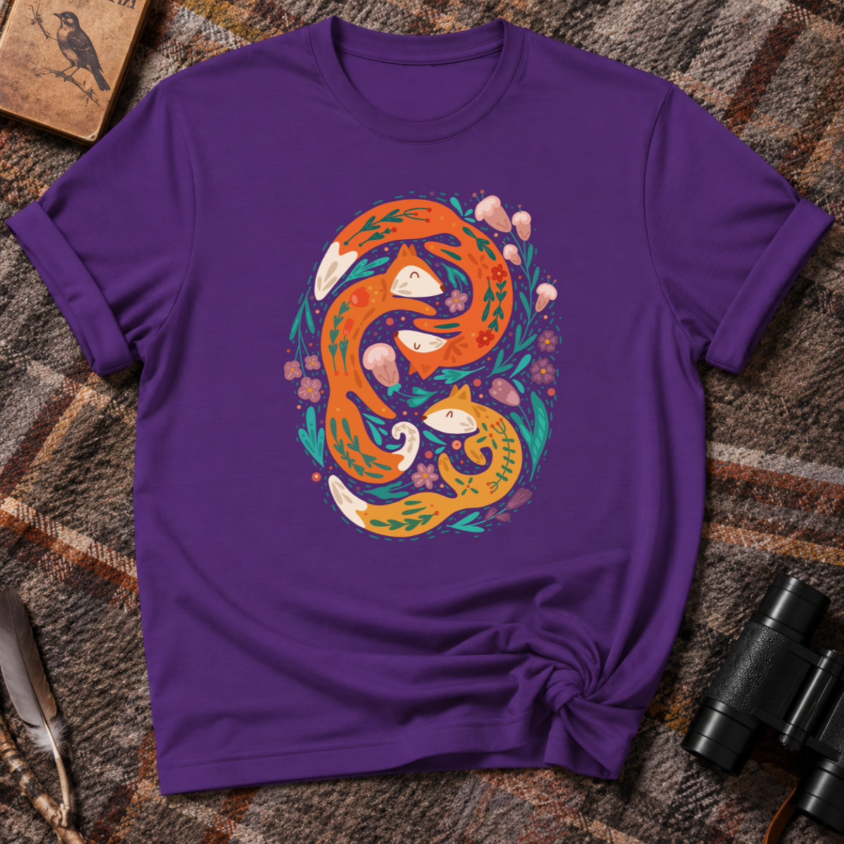 Foxes in Bloom T-Shirt