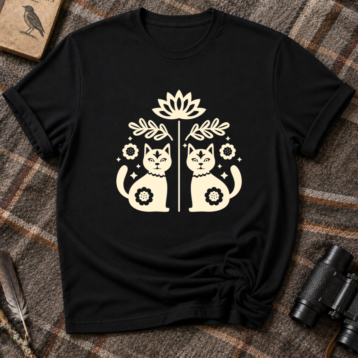Chats en fleurs T-Shirt