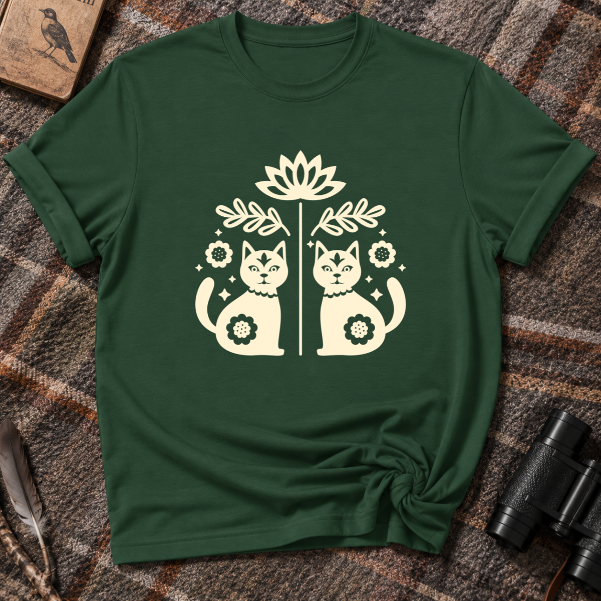 Chats en fleurs T-Shirt