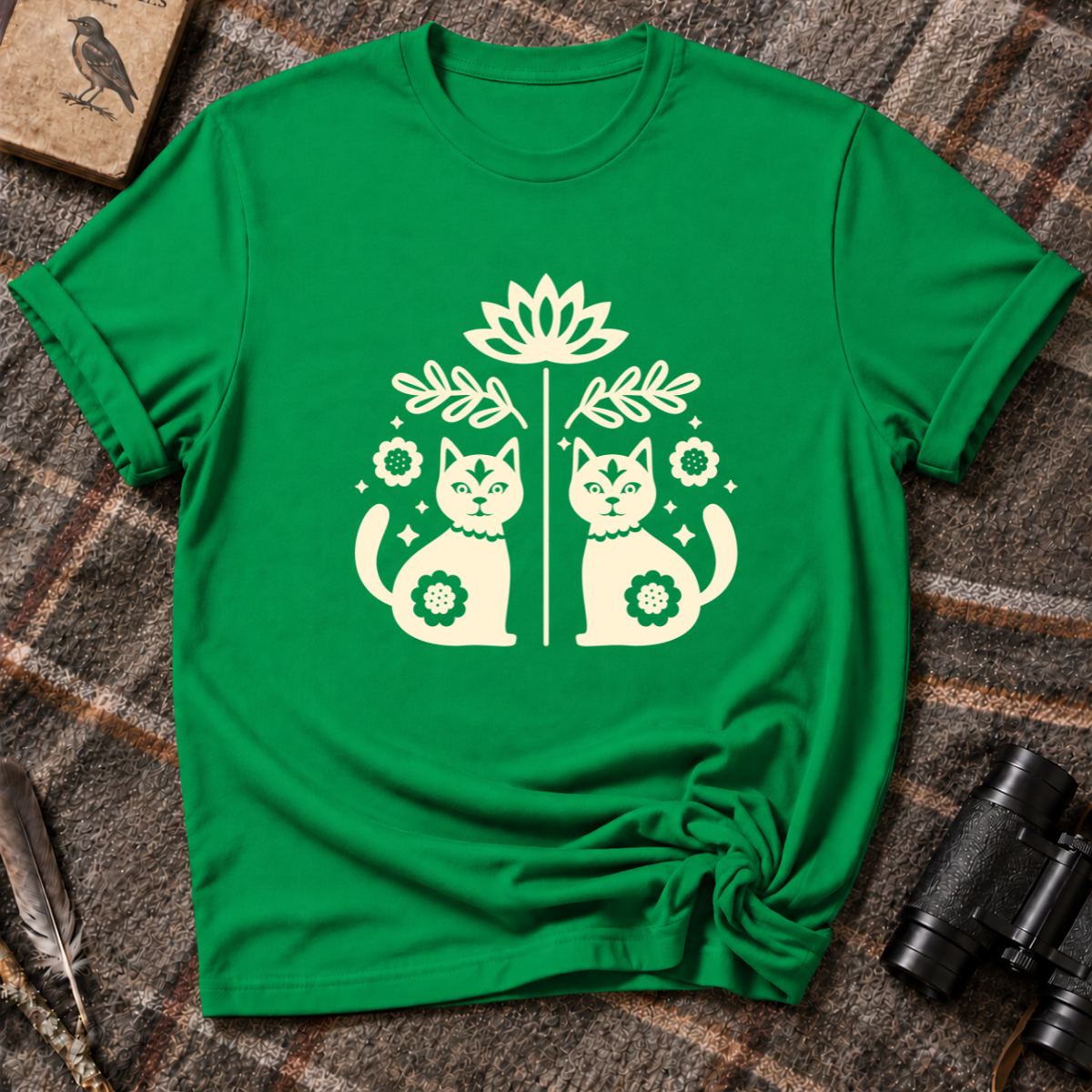 Chats en fleurs T-Shirt