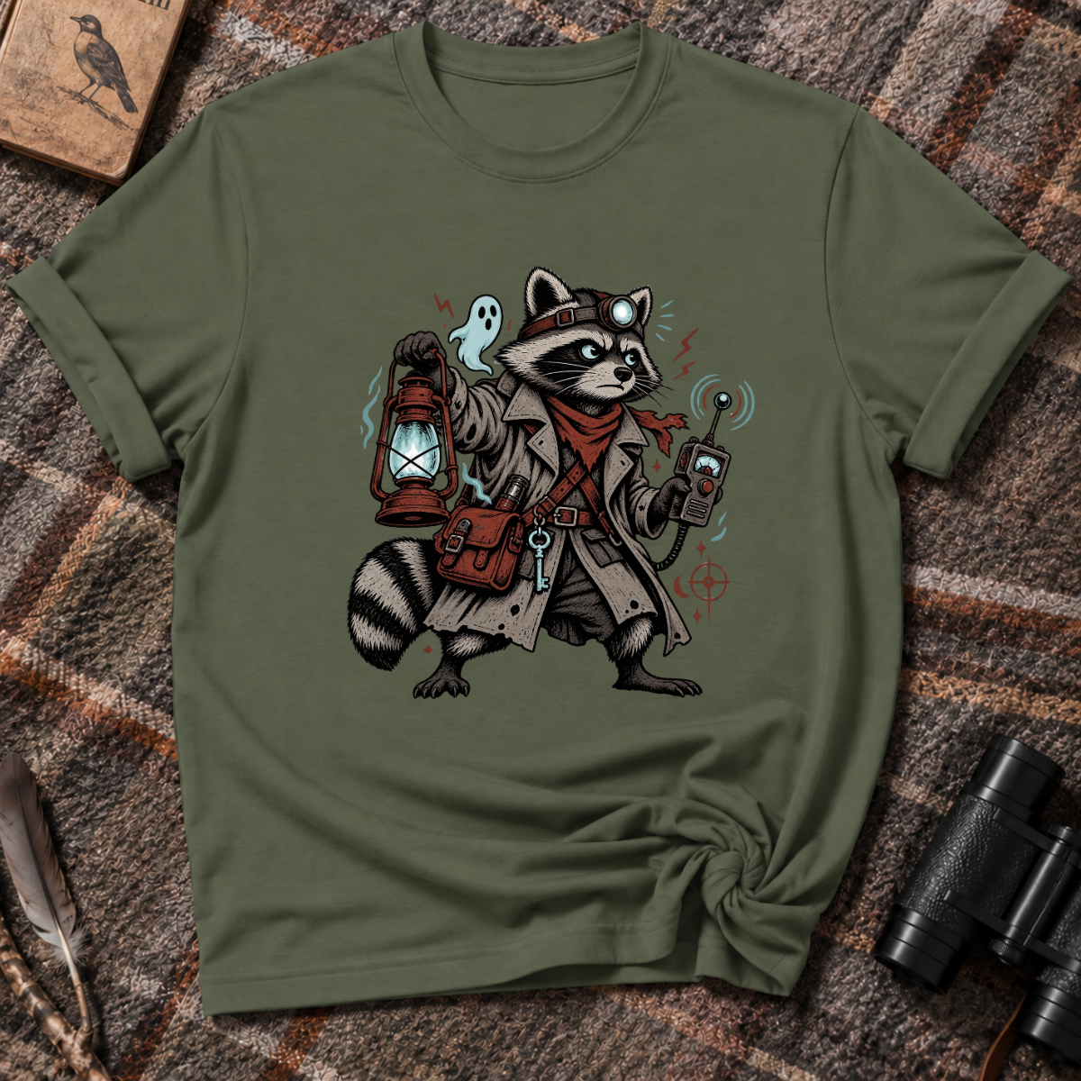 Ghost Hunter Raccoon - T-Shirt