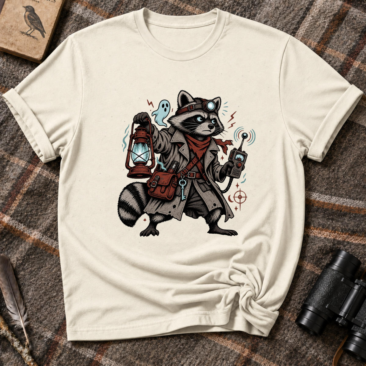 Ghost Hunter Raccoon - T-Shirt