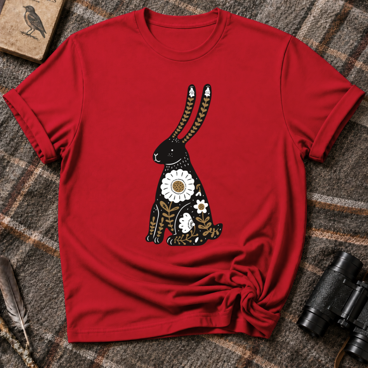 Floral Rabbit T-Shirt