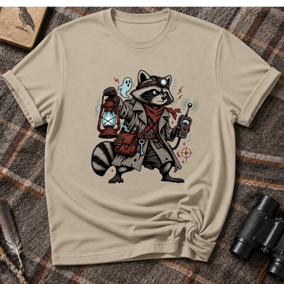 Ghost Hunter Raccoon - T-Shirt