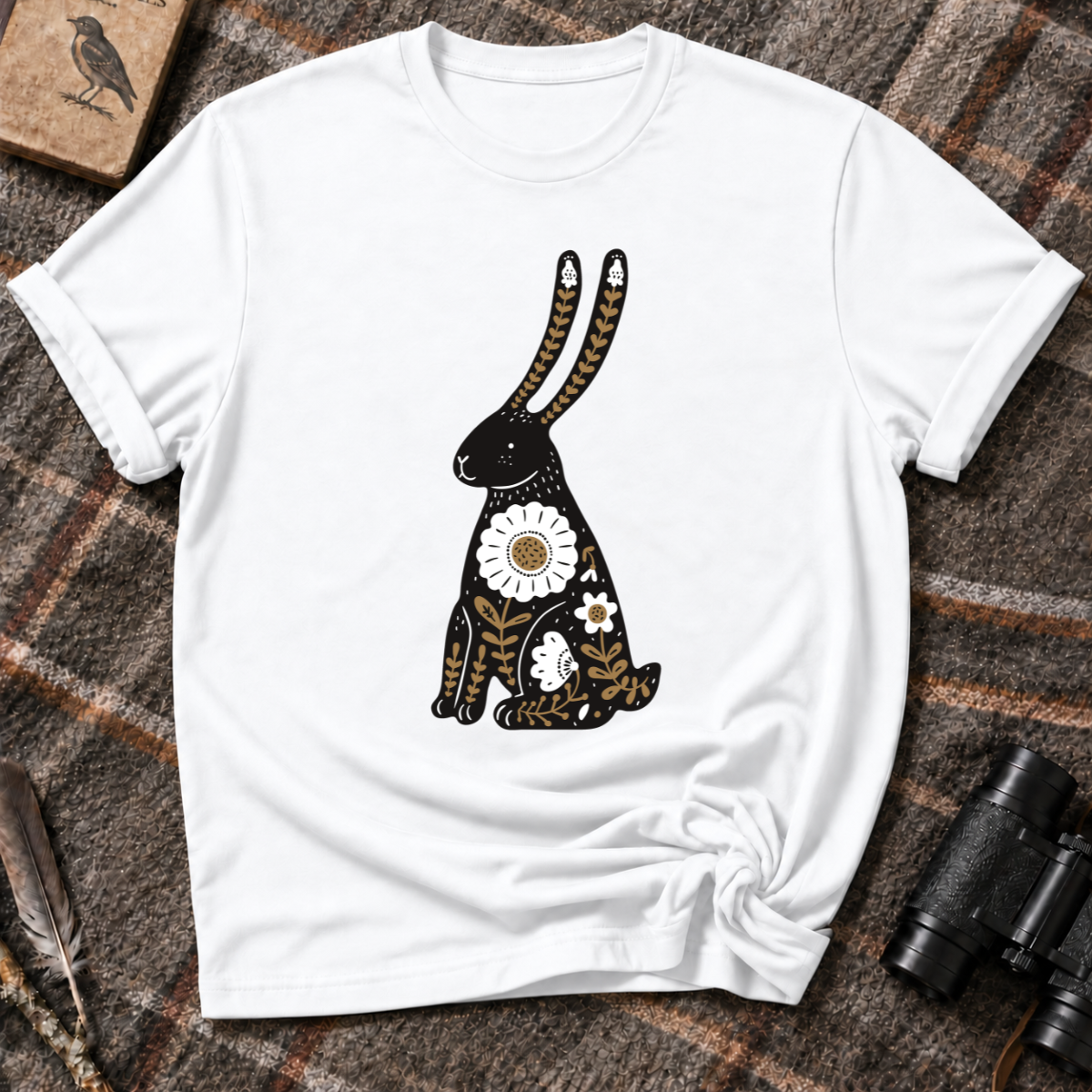Floral Rabbit T-Shirt